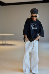 Black Oversized Graphic T-Shirt