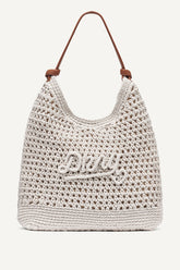 PAULA CROCHET LOGO HOBO BAG