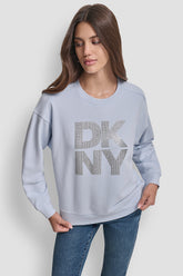 EMBELLISHED LOGO SWEATSHIRT