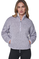 SWEATER FLEECE HALF-ZIP PULLOVER