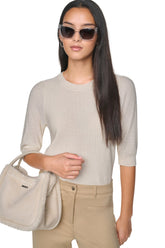 MICRO SEQUIN SWEATER