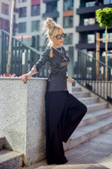 Black Wide-Leg Pants