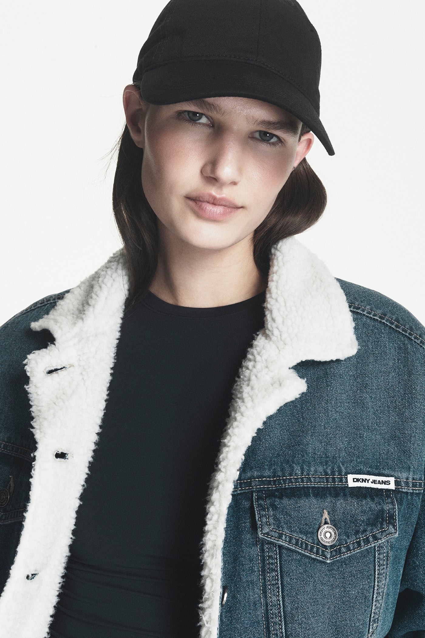 SHERPA COLLAR DENIM TRUCKER JACKET