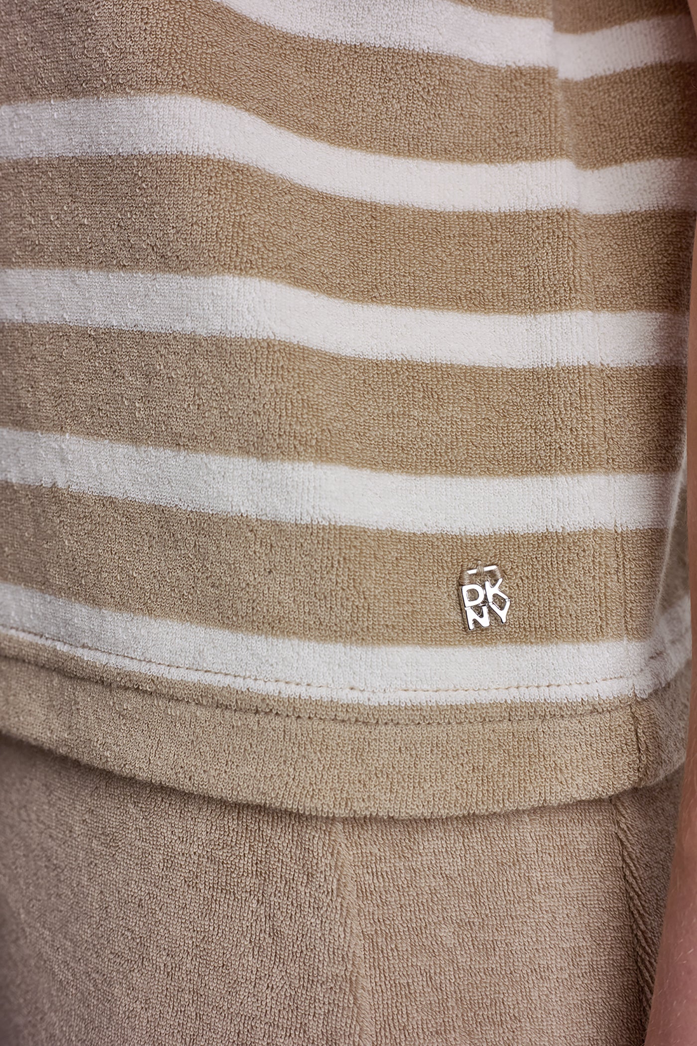 TOWELLING TERRY CREW NECK TEE