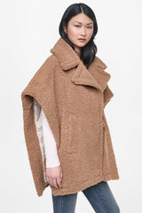 ASYMMETRICAL SHERPA PONCHO