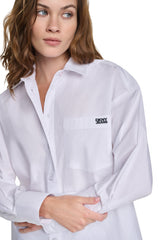 GRAFFITI LOGO POPLIN SHIRT