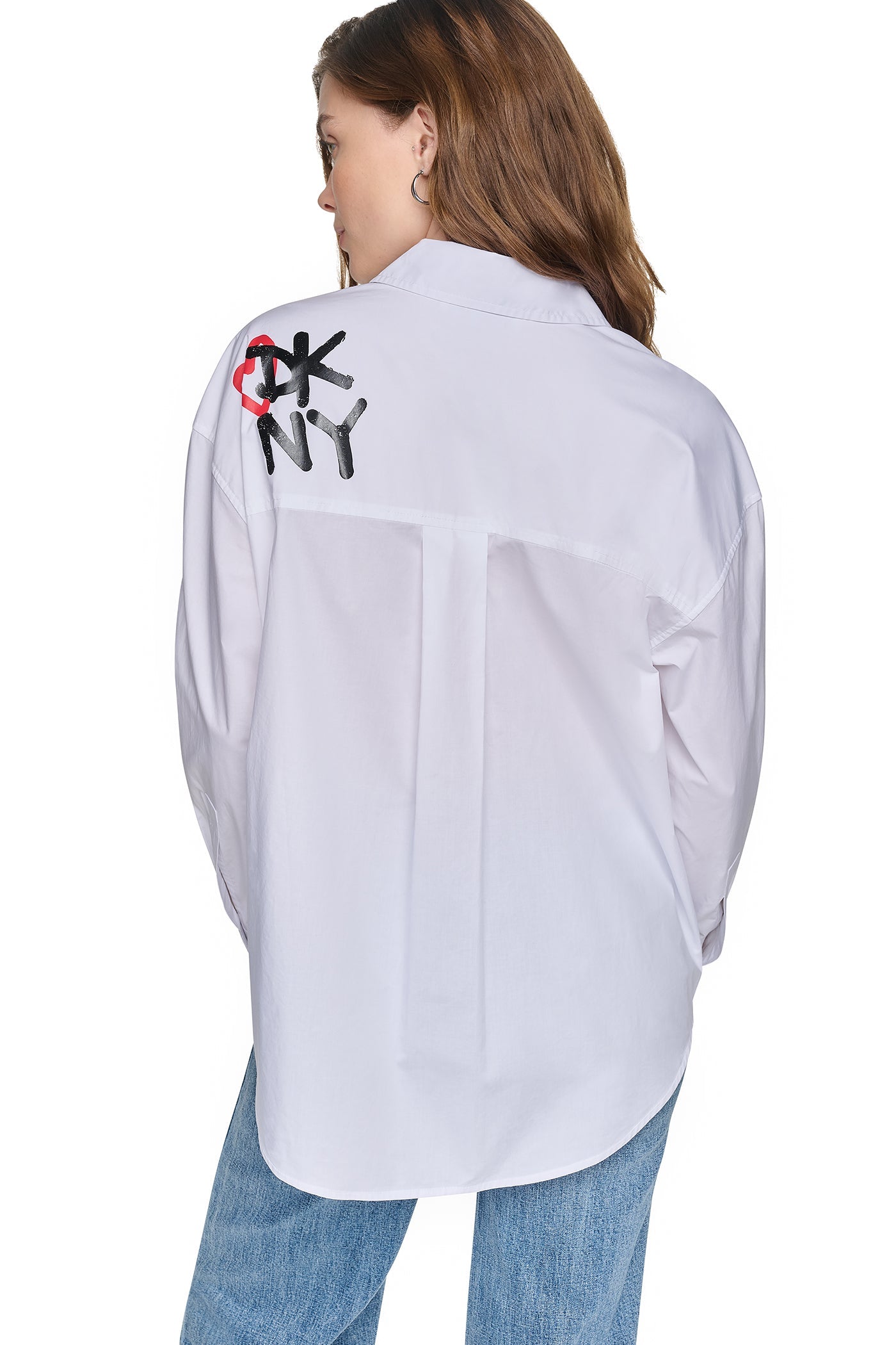 GRAFFITI LOGO POPLIN SHIRT