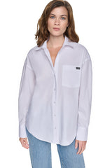 GRAFFITI LOGO POPLIN SHIRT