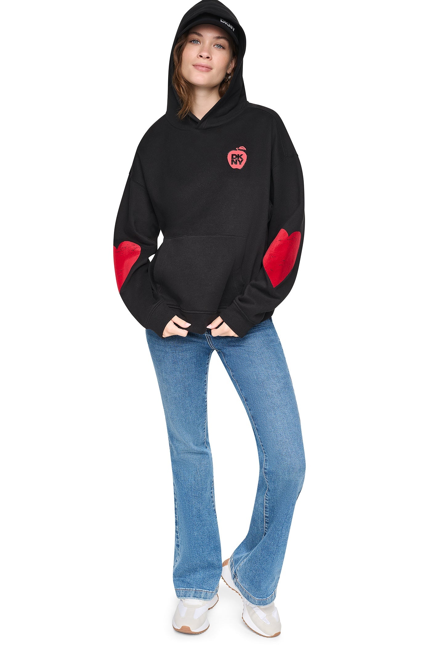 OVERSIZED BIG APPLE LOGO HOODIE