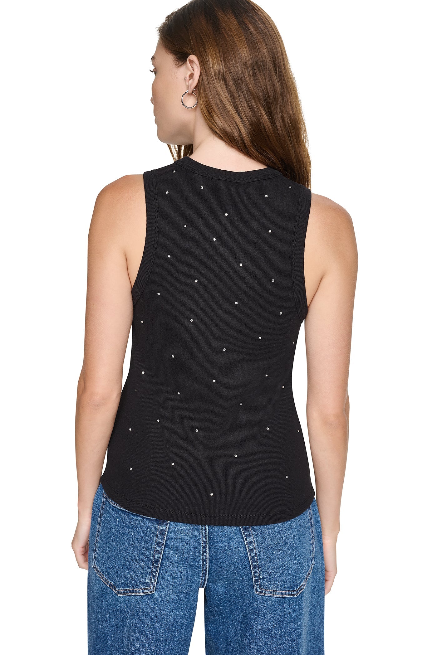 RHINESTONE RIB TANK