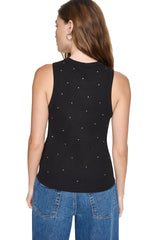 RHINESTONE RIB TANK
