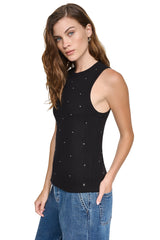 RHINESTONE RIB TANK
