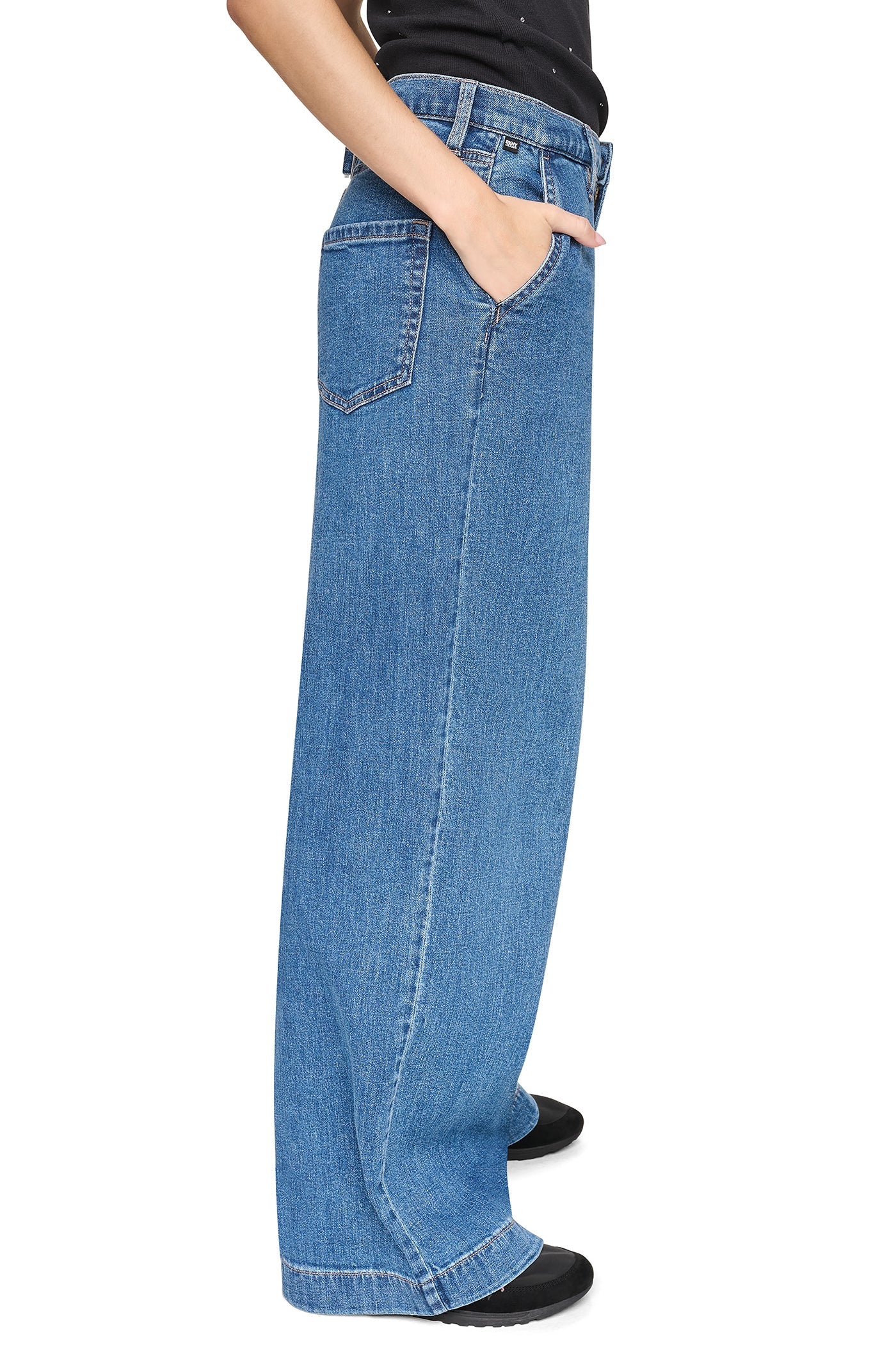 HIGH-RISE WIDE LEG TROUSER JEAN