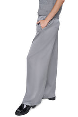 HIGH-RISE SATIN PULL-ON PANT