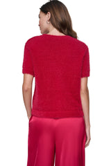 BRUSHED V-NECK CARDIGAN