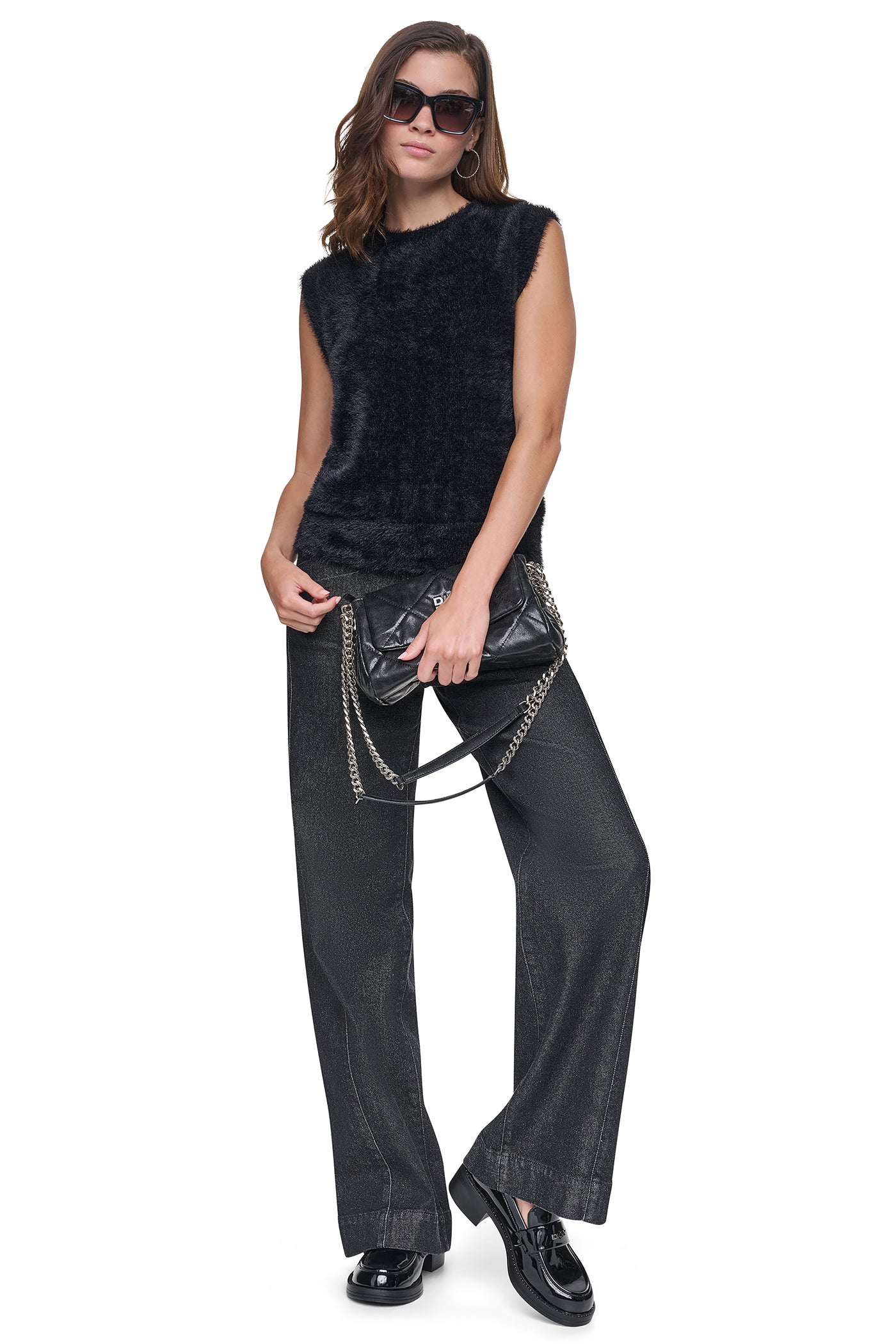 HIGH-RISE FORWARD SEAM WIDE LEG