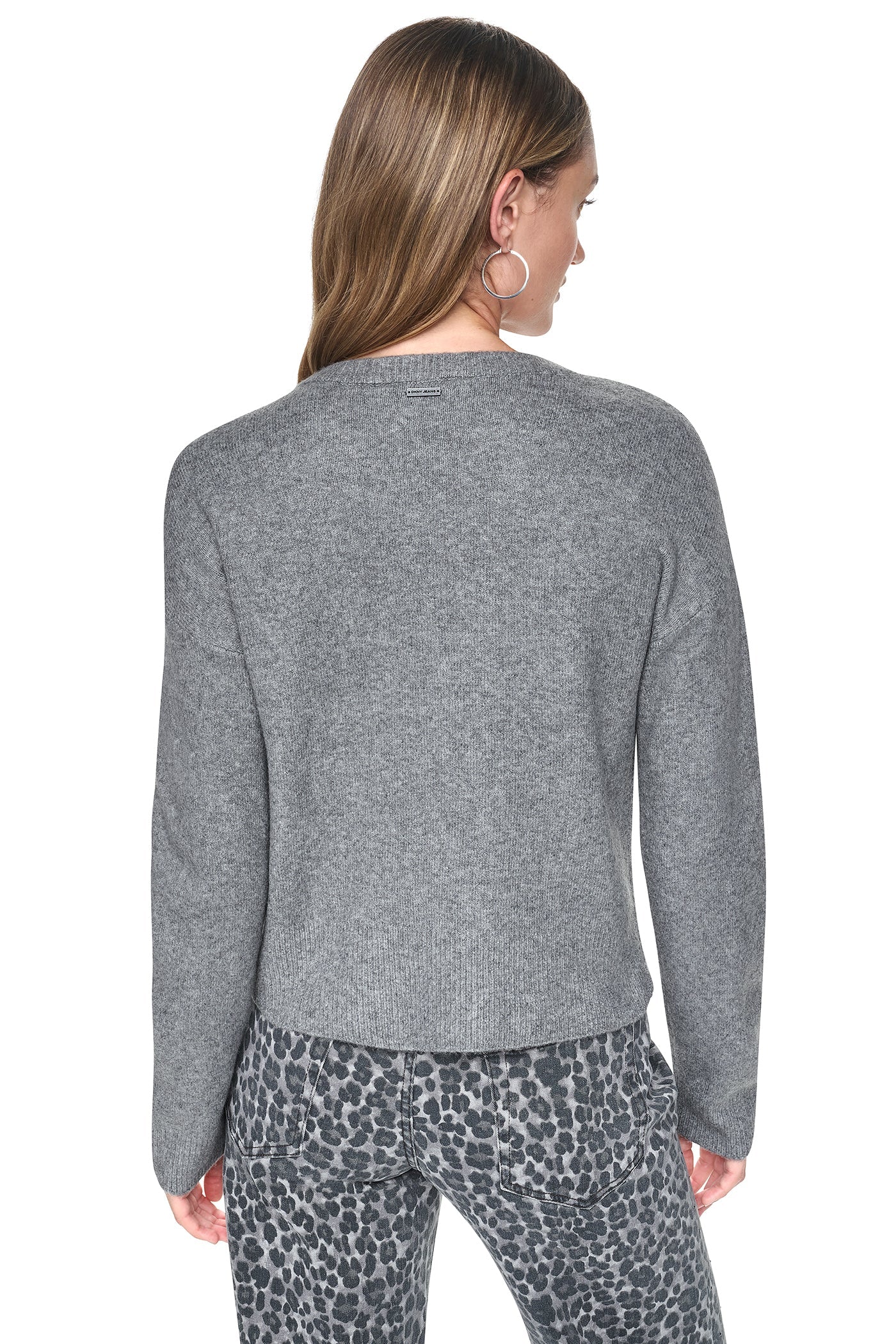 ASSYMETRIC BUTTON HEM CARDIGAN