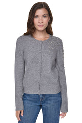 RHINESTONE FRONT CARDIGAN