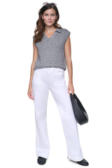 SEQUIN POLO SWEATER VEST