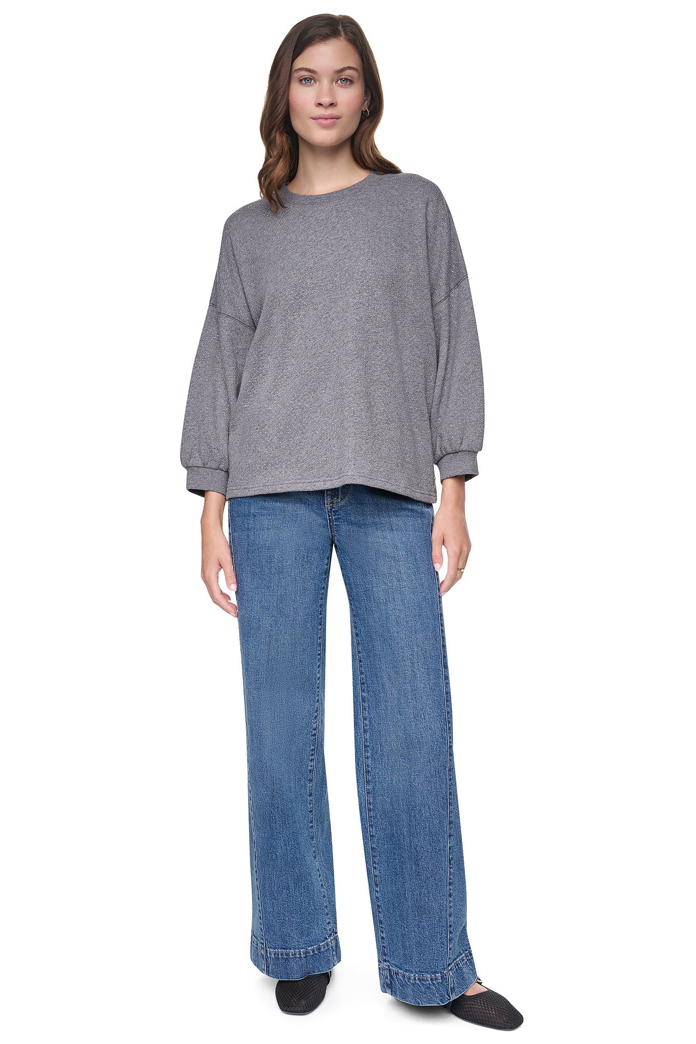 RHINESTONE SWEATSHIRT