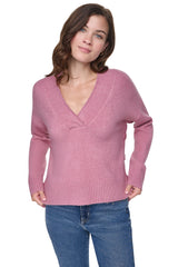 BUTTON DETAIL V-NECK SWEATER