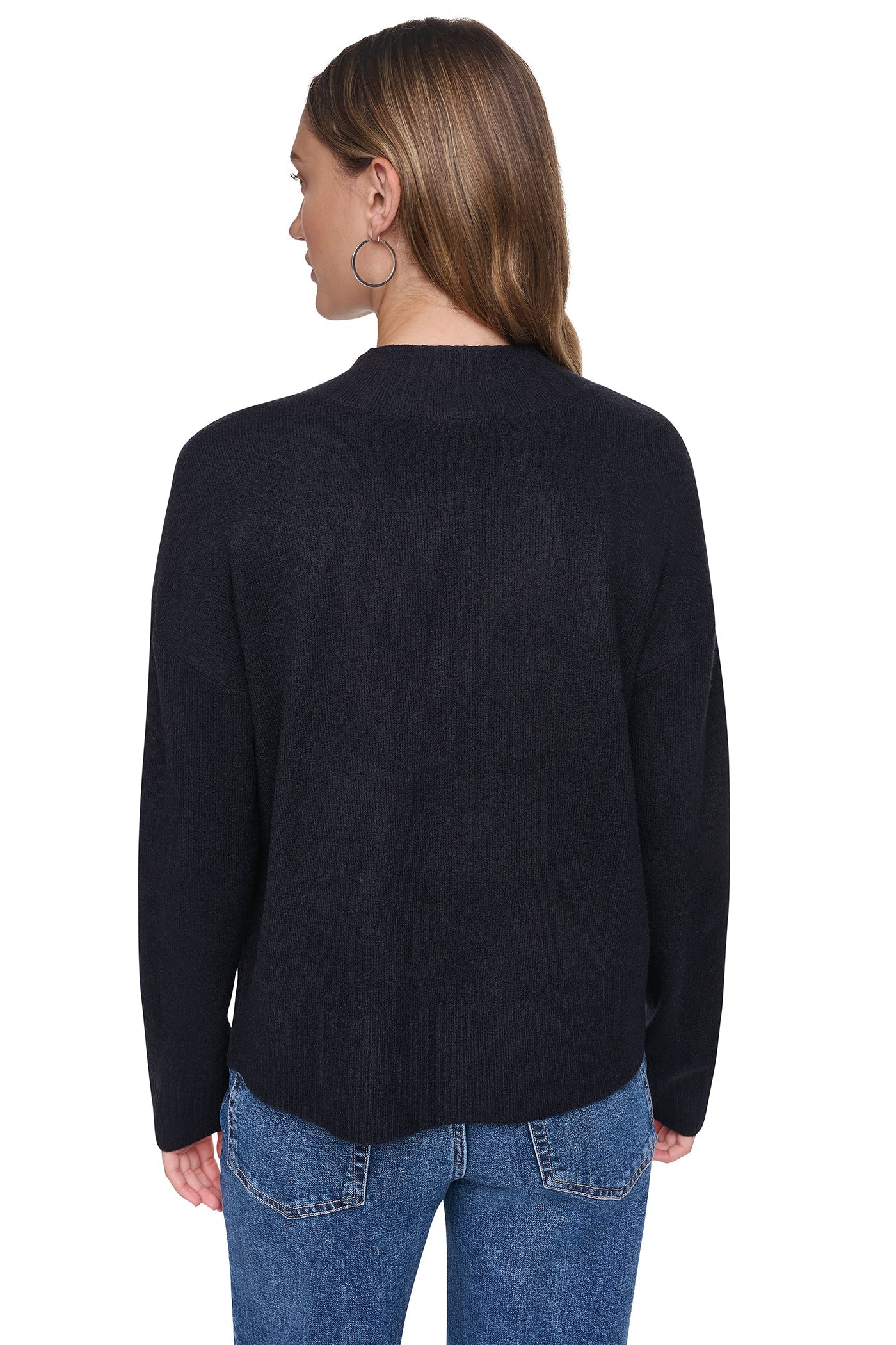 BUTTON DETAIL V-NECK SWEATER