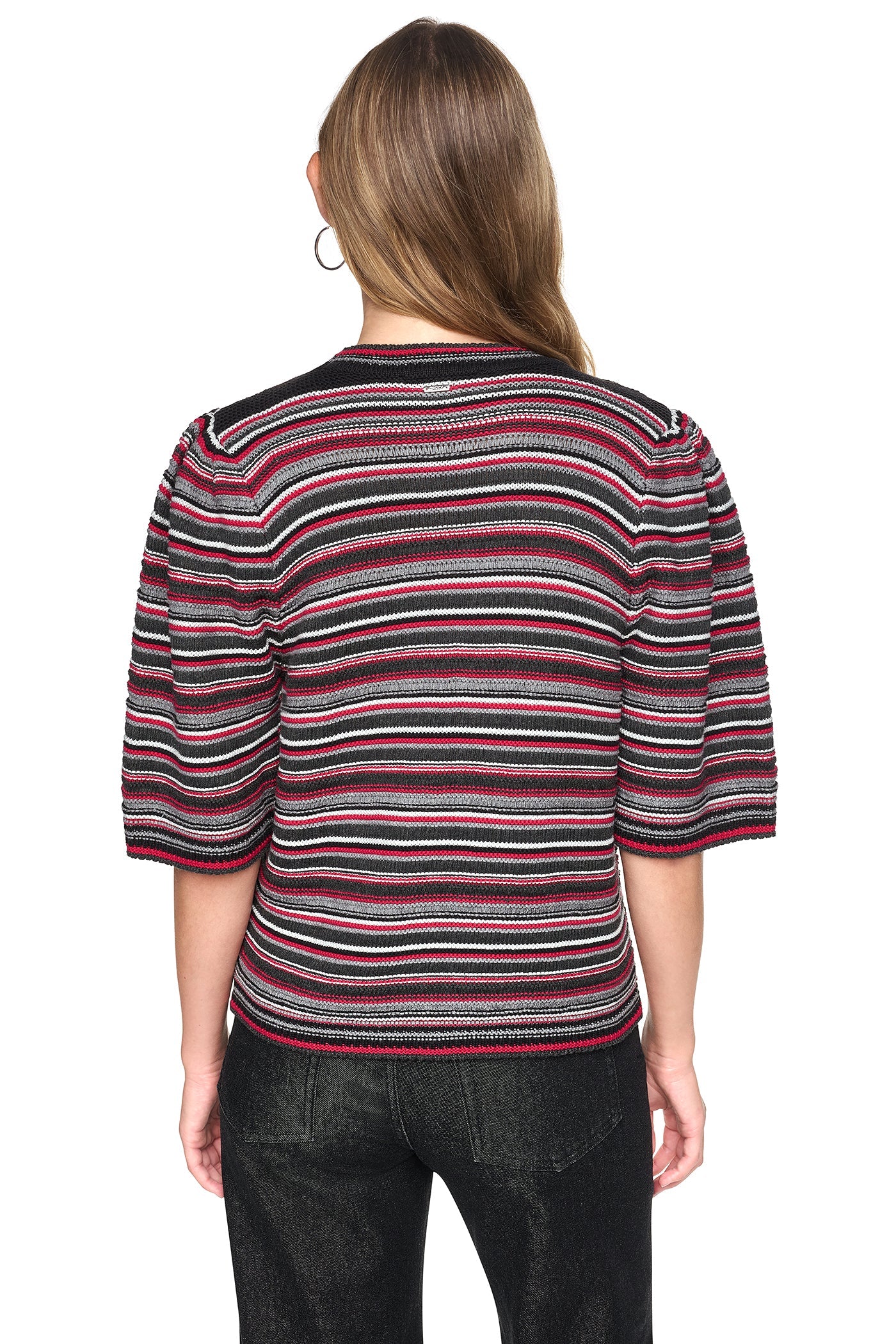 STRIPED RUGBY CREW NECK SWEATER