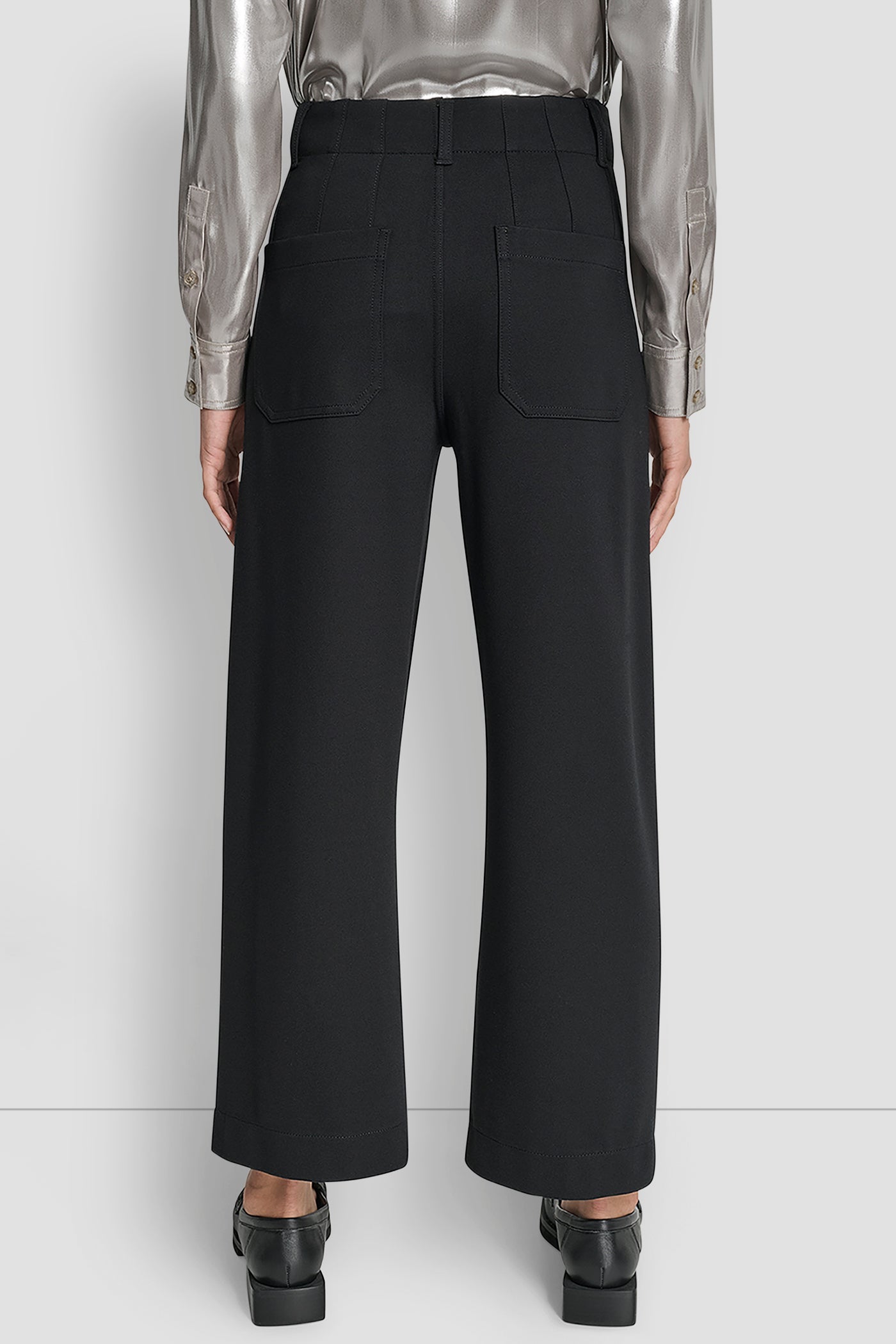 CROPPED HIGH-RISE WIDE-LEG PANT
