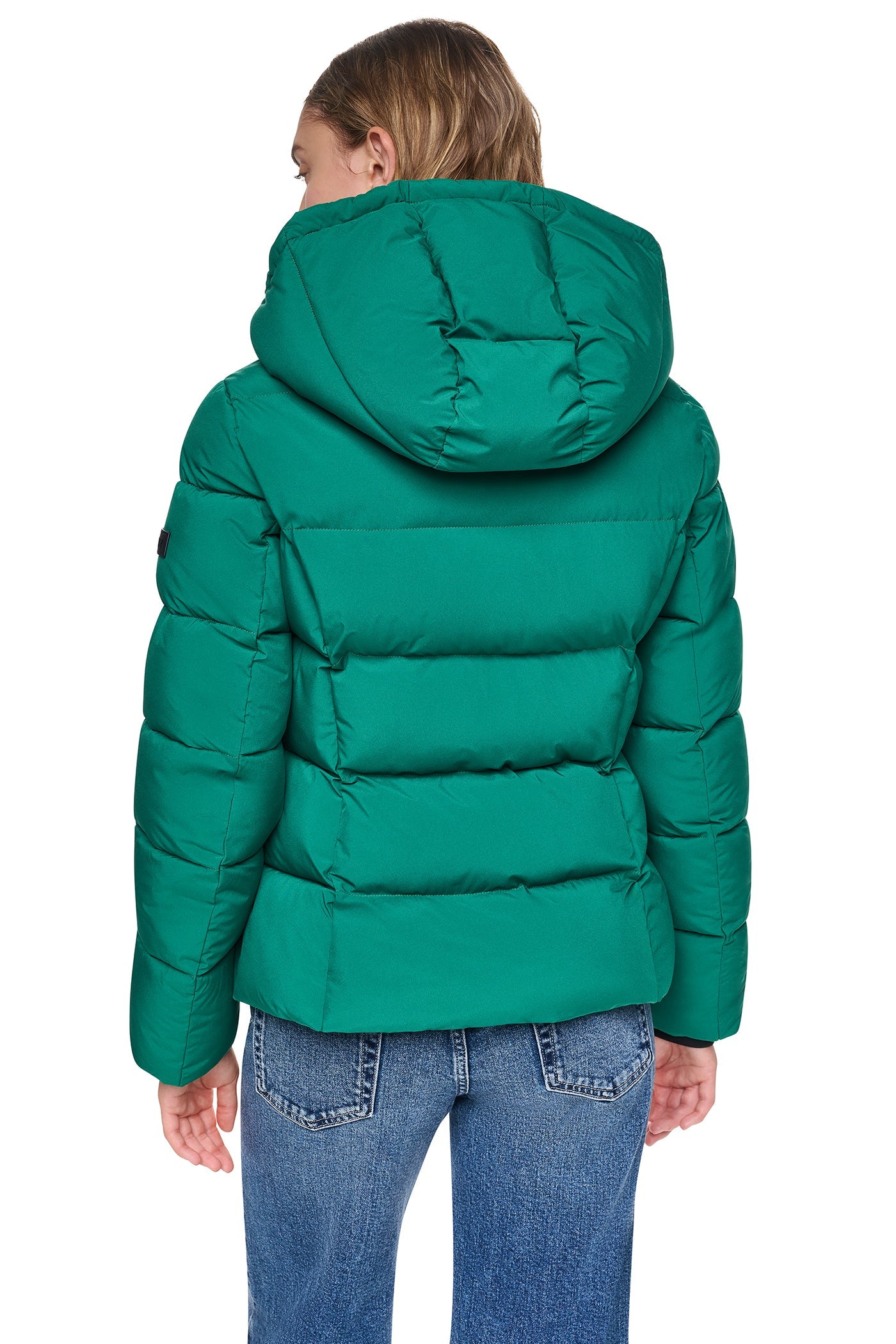 STRETCH HOODED PUFFER JACKET