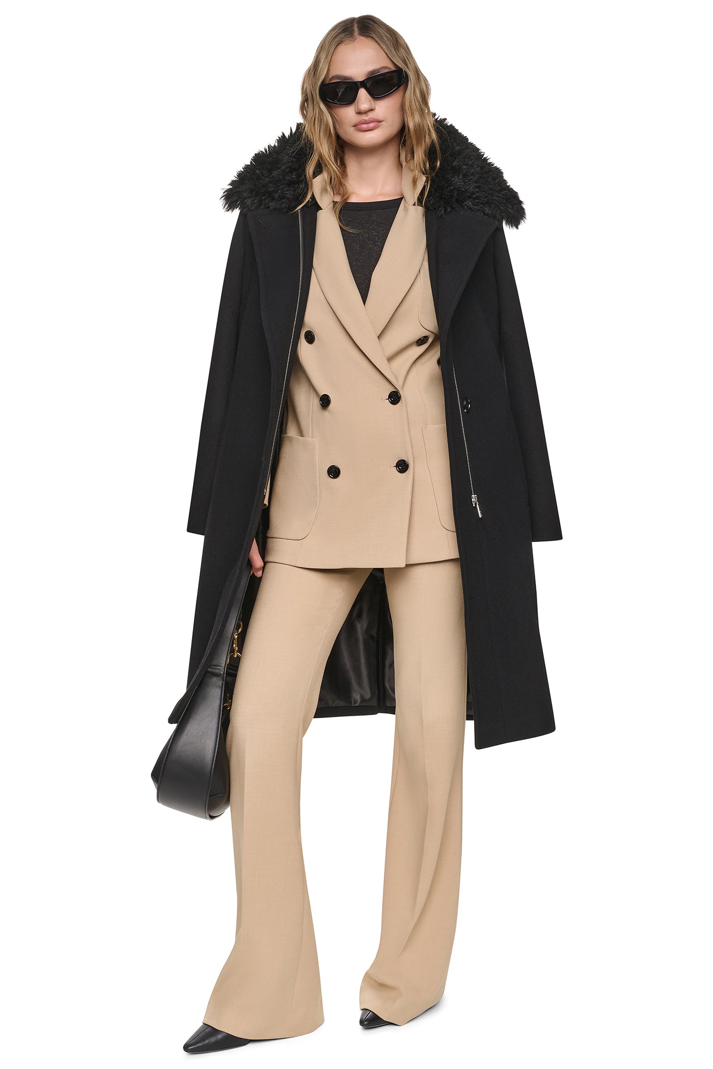 WOOL-BLEND LONG COAT