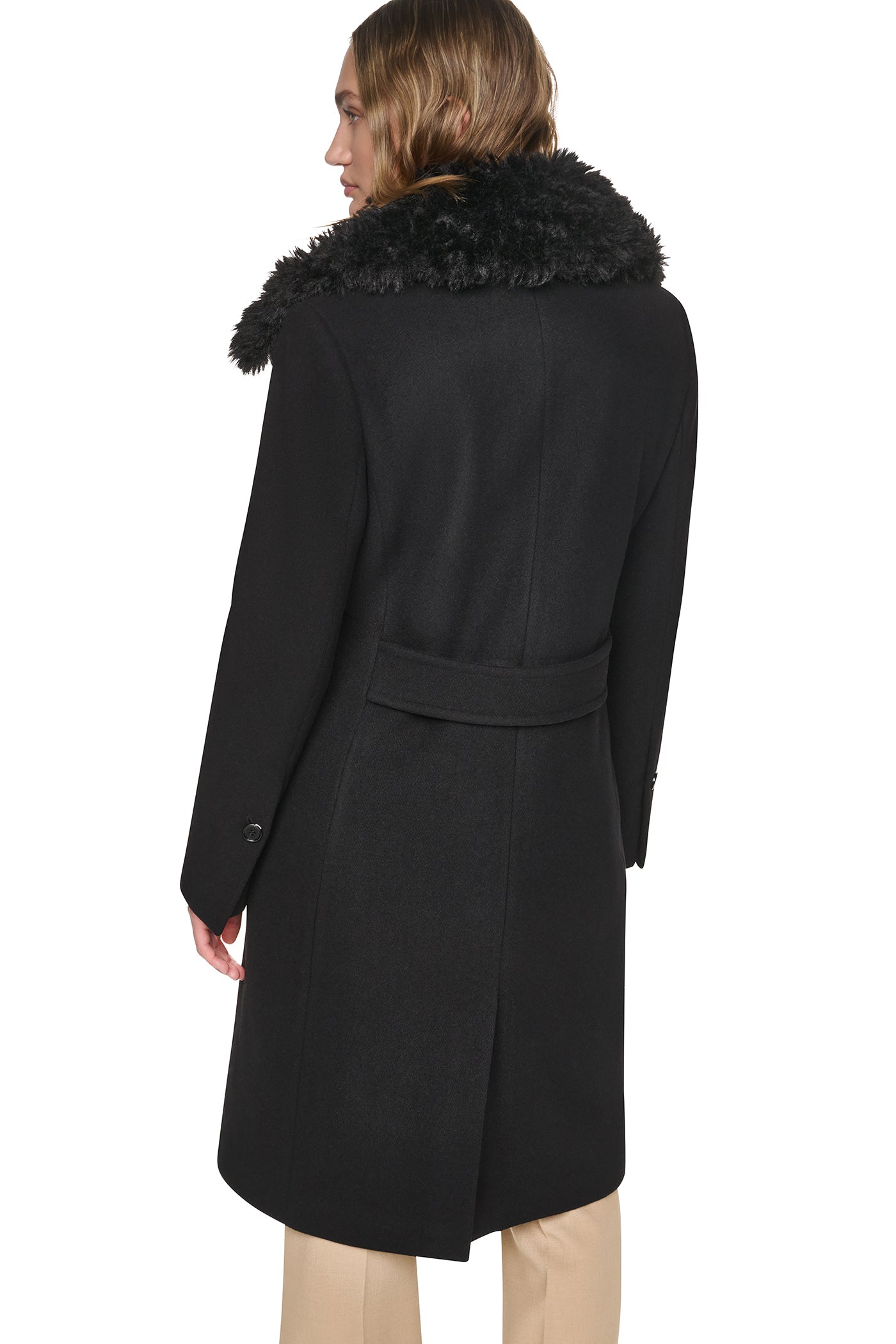 WOOL-BLEND LONG COAT