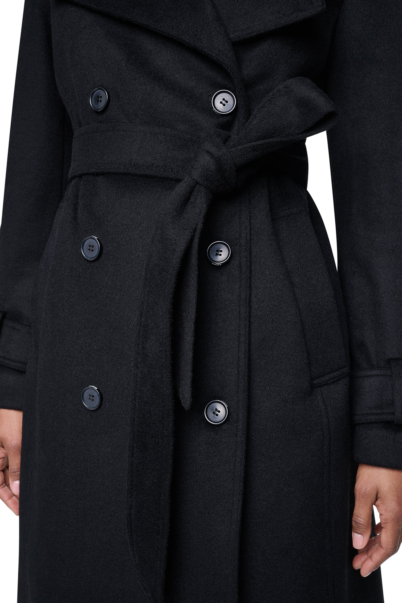 DOUBLE BREASTED WOOL-BLEND COAT