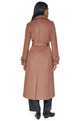 DOUBLE BREASTED WOOL-BLEND COAT