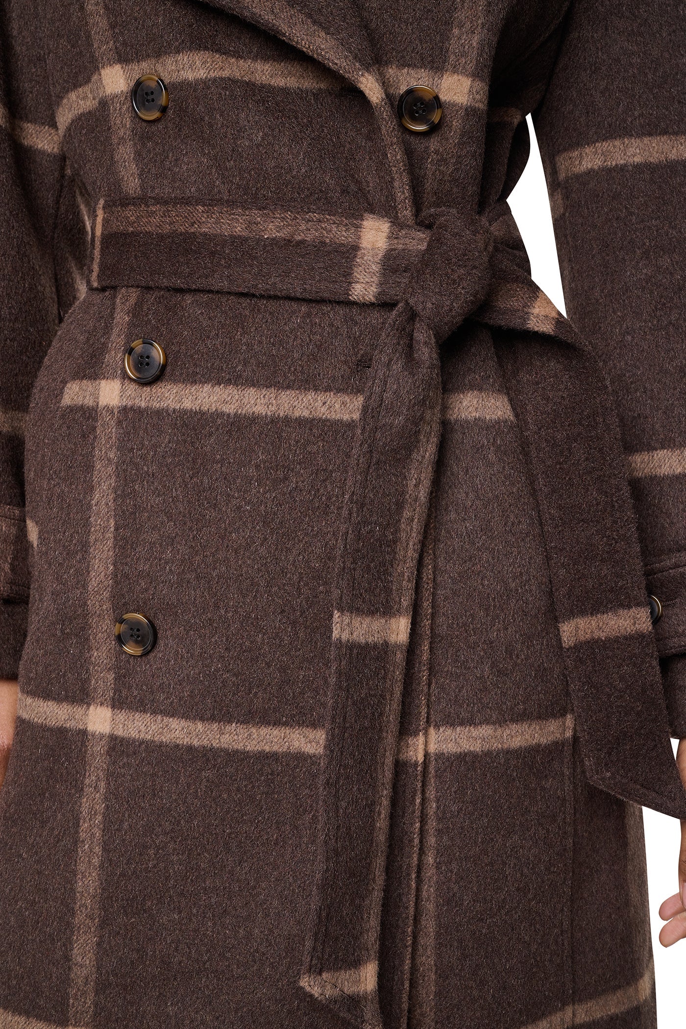 DOUBLE BREASTED WOOL-BLEND COAT