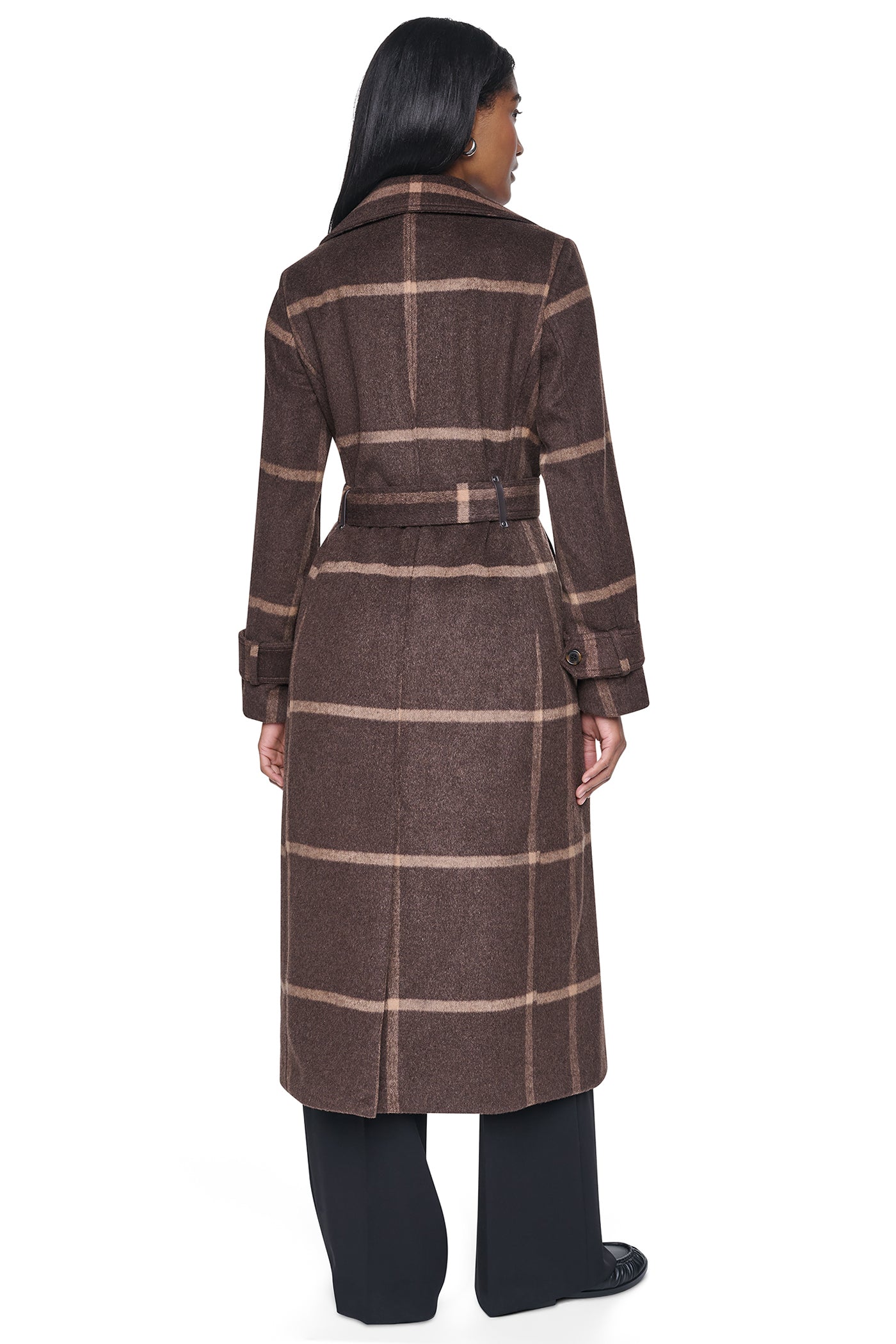 DOUBLE BREASTED WOOL-BLEND COAT
