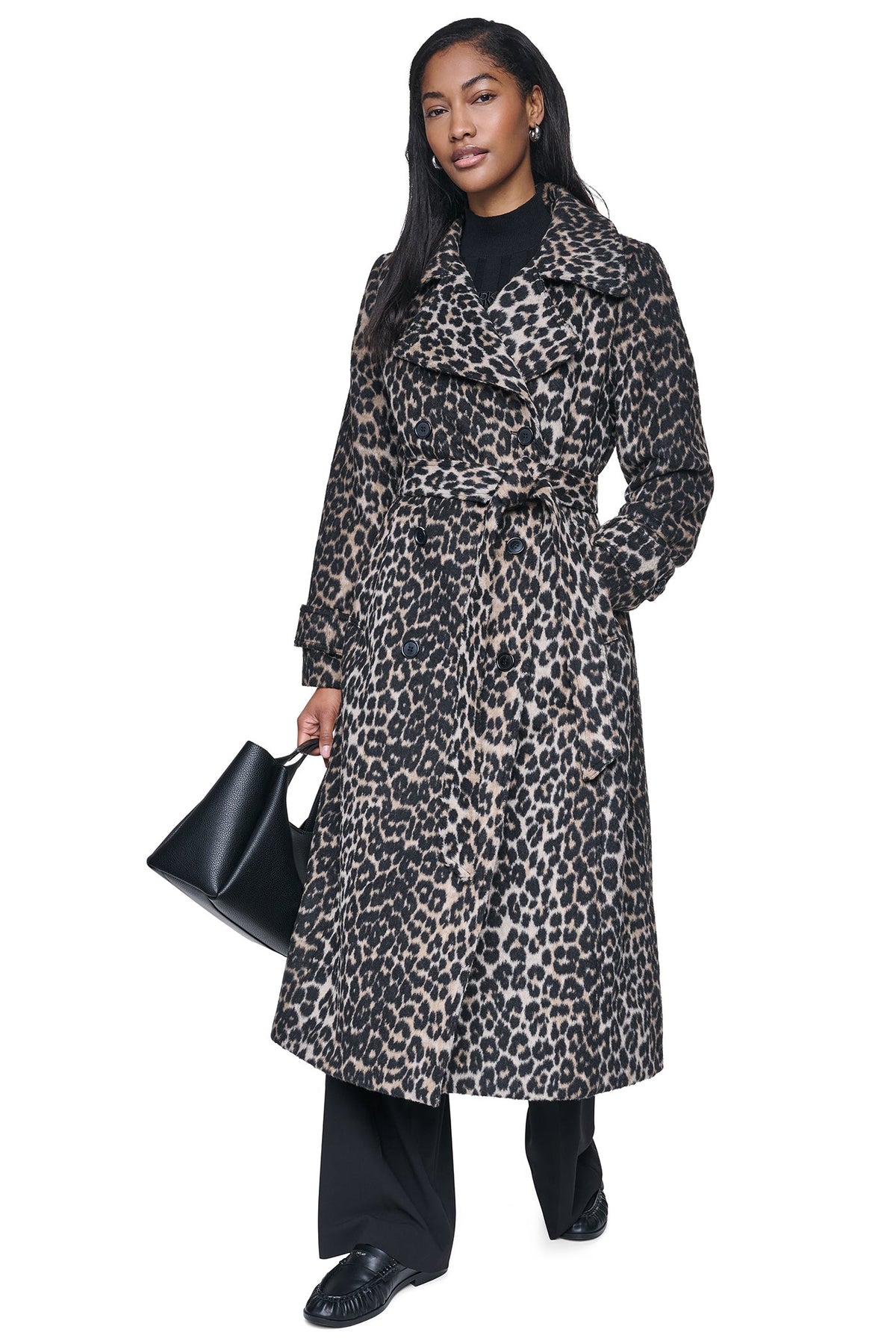 DOUBLE BREASTED WOOL-BLEND COAT