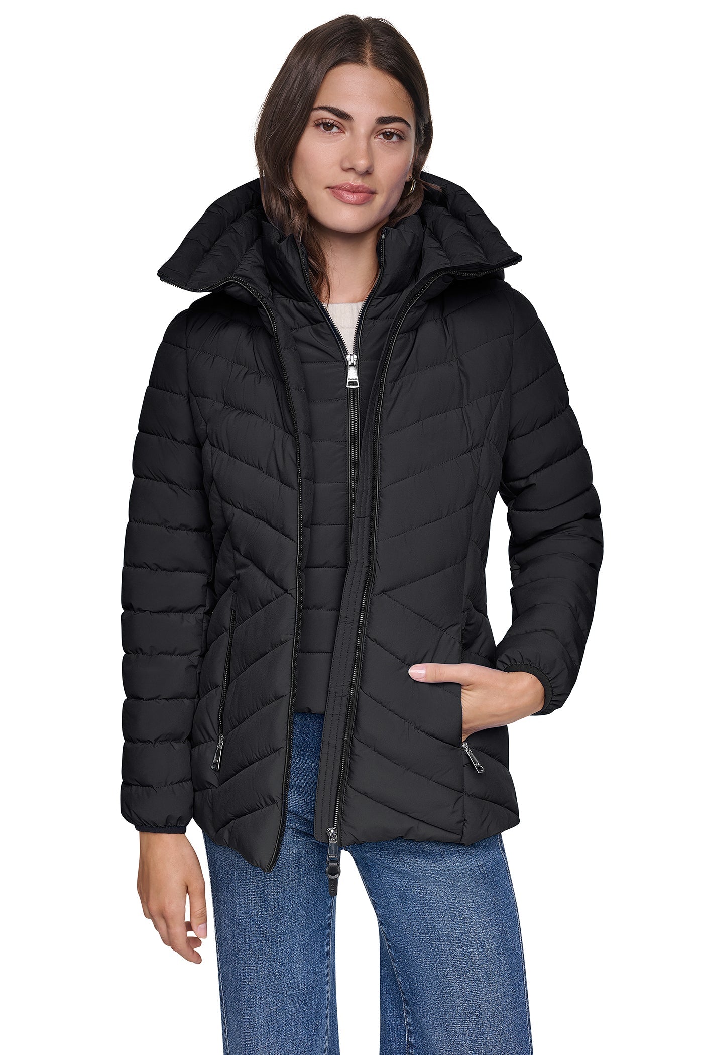 LIGHT WEIGHT PUFFER WITH BIB