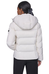 STRETCH HOODED PUFFER JACKET