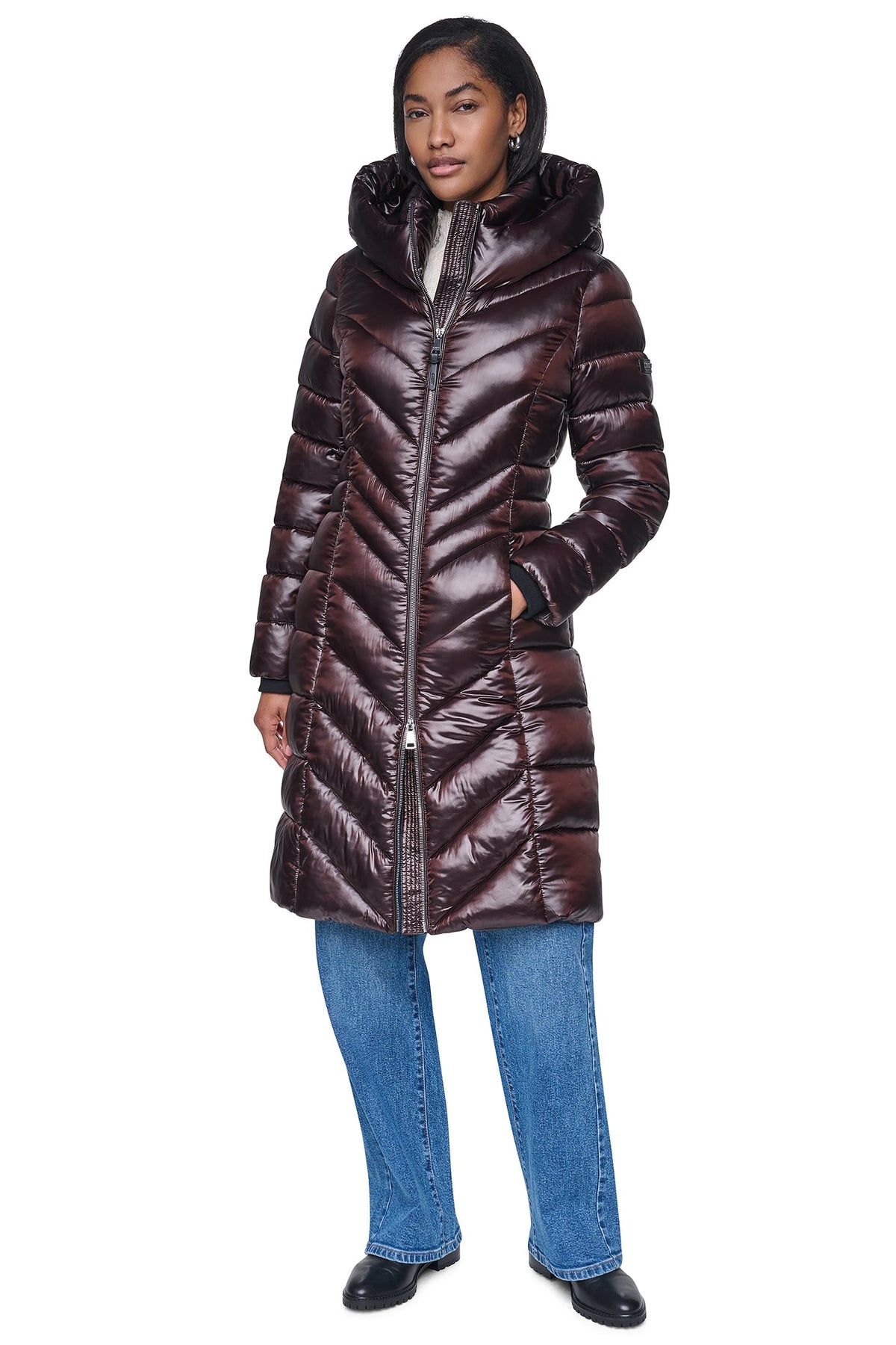 PEARLIZED CHEVRON PUFFER
