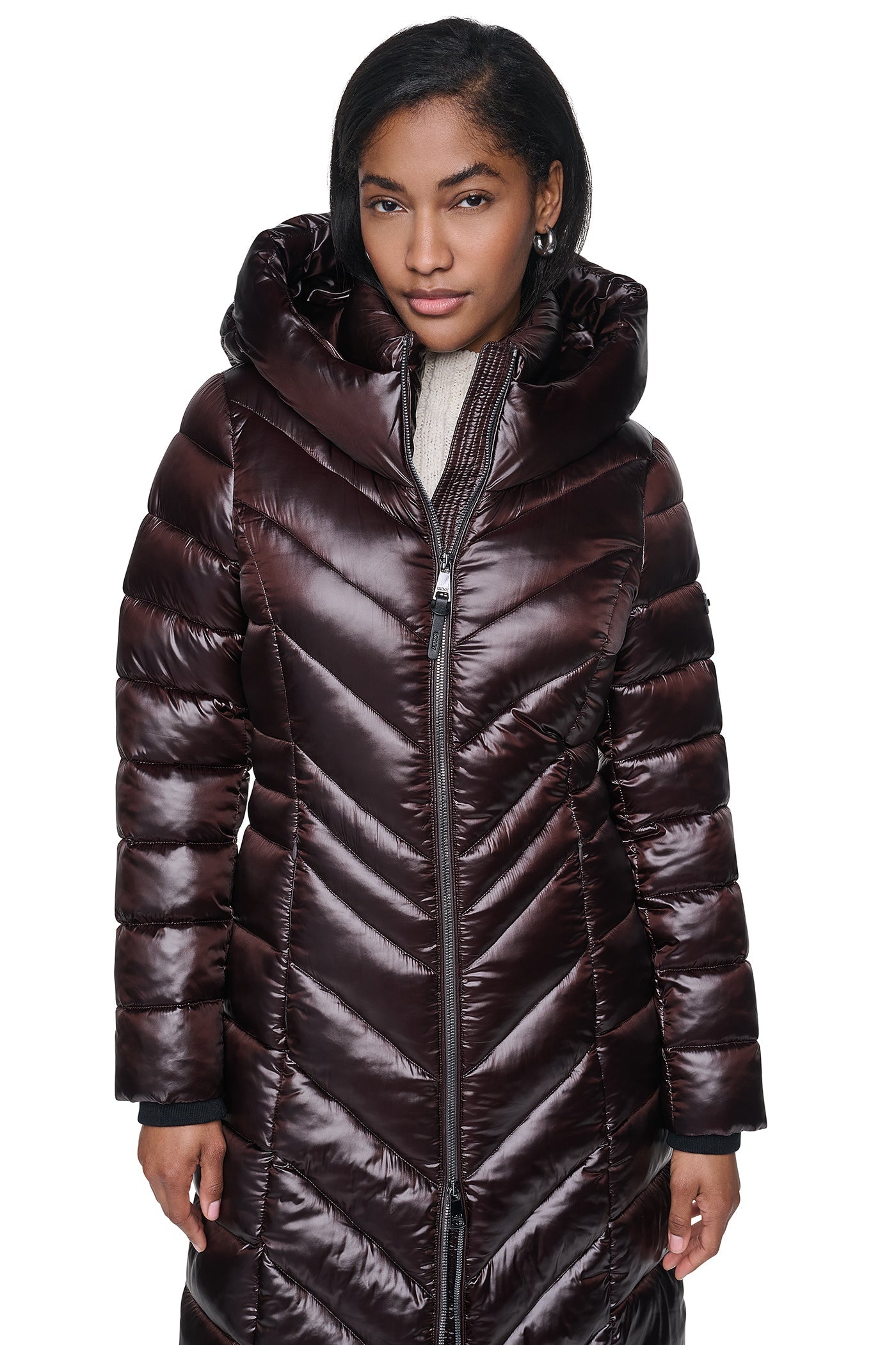 PEARLIZED CHEVRON PUFFER