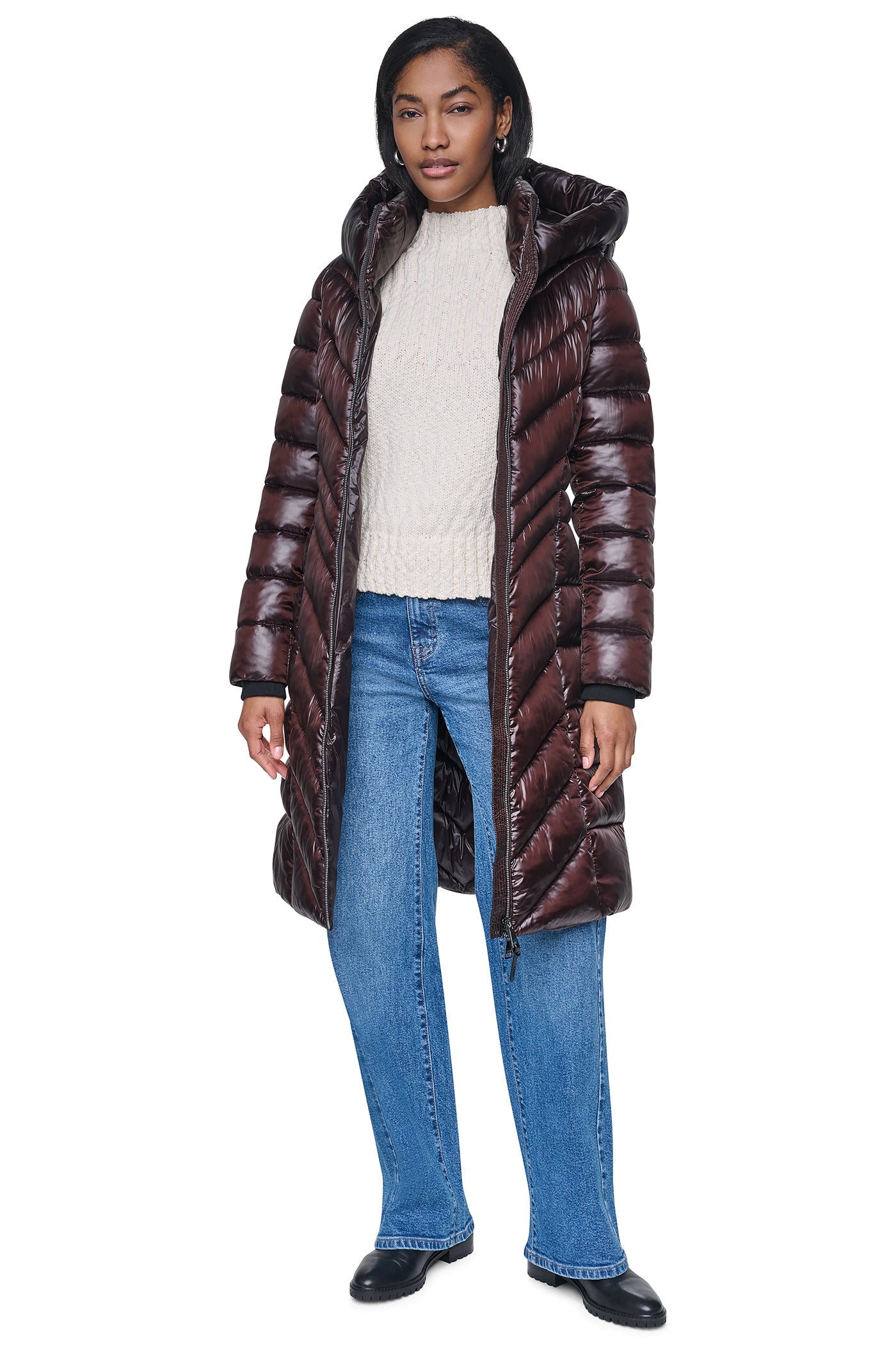 PEARLIZED CHEVRON PUFFER