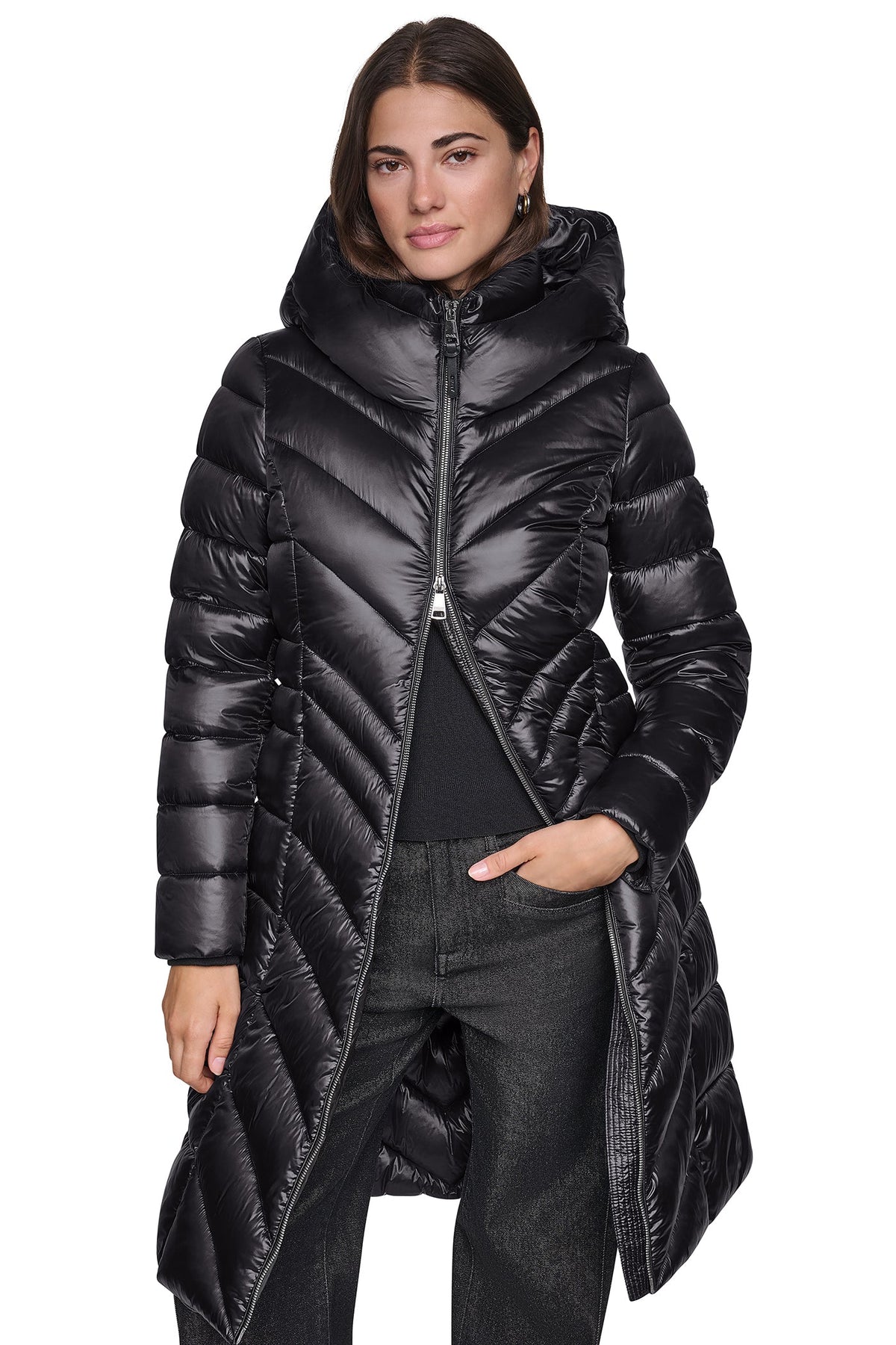 PEARLIZED CHEVRON PUFFER
