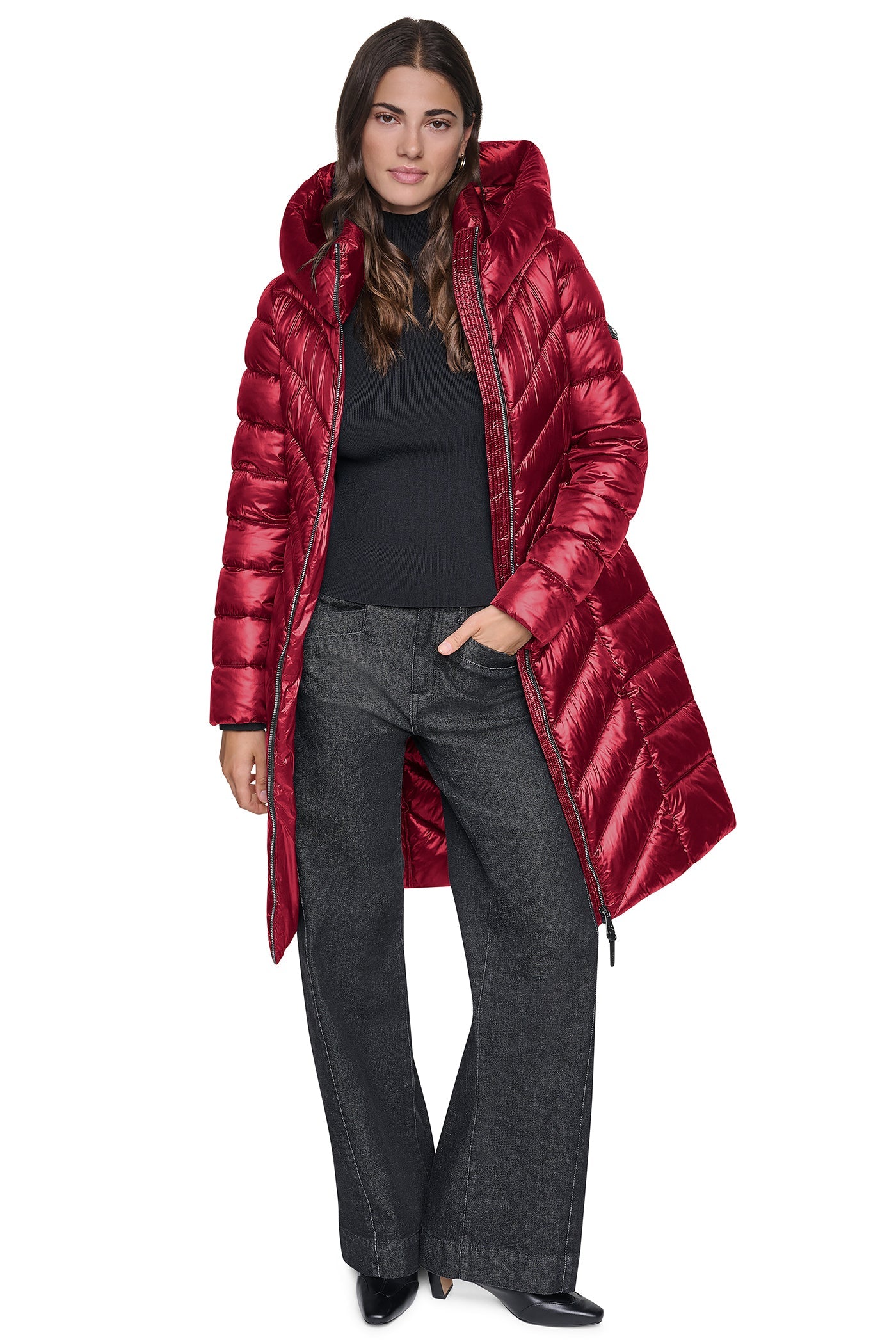 PEARLIZED CHEVRON PUFFER