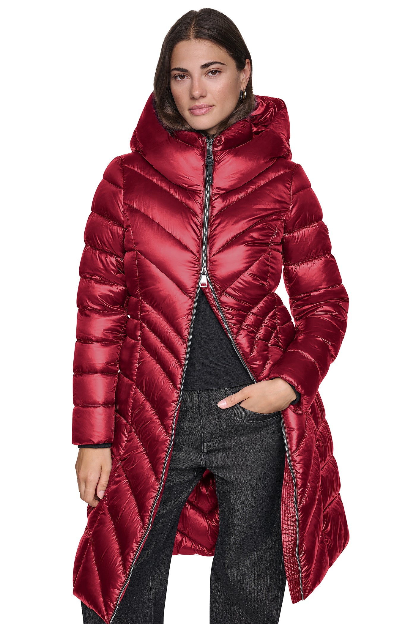 PEARLIZED CHEVRON PUFFER