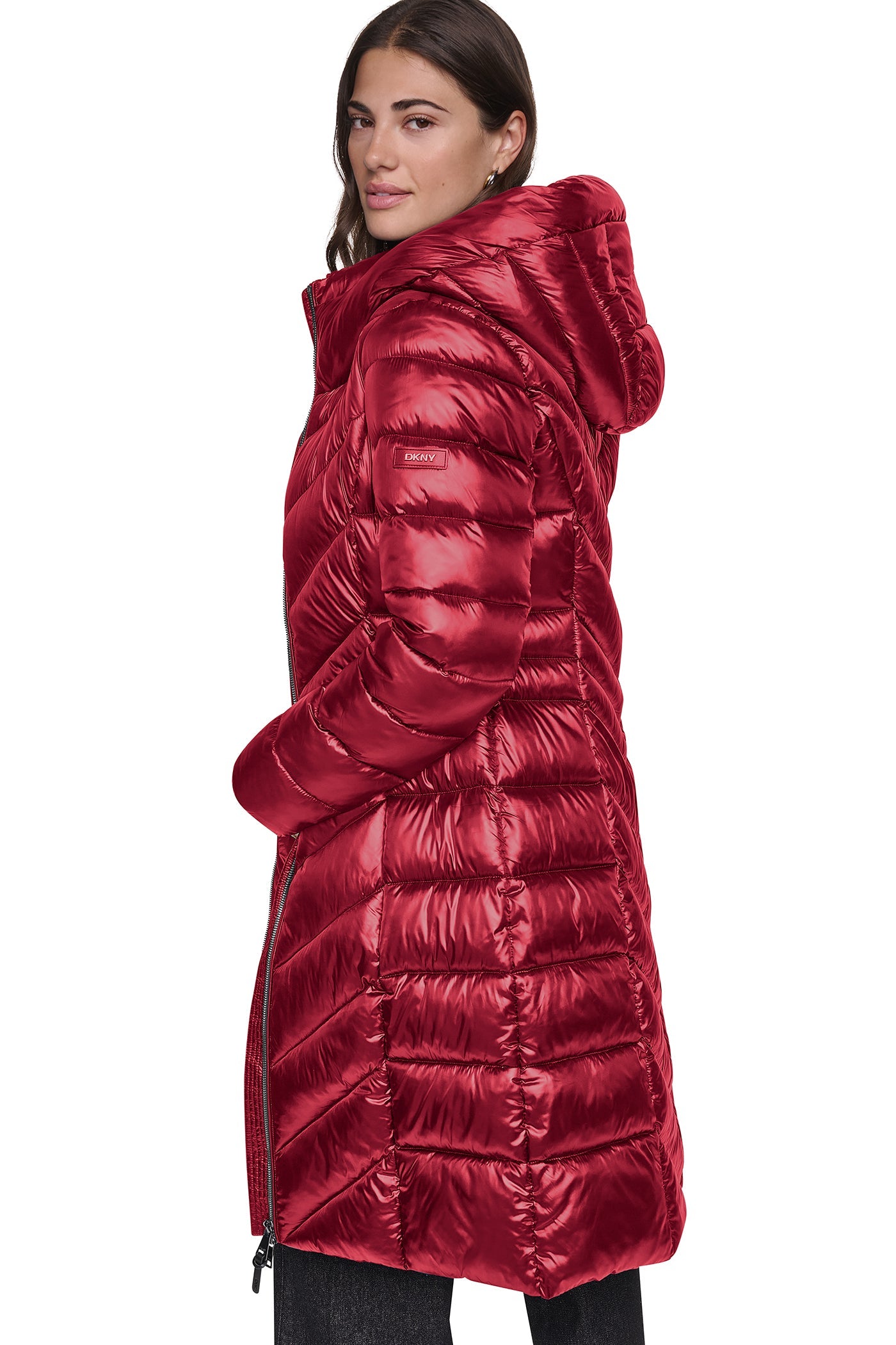 PEARLIZED CHEVRON PUFFER