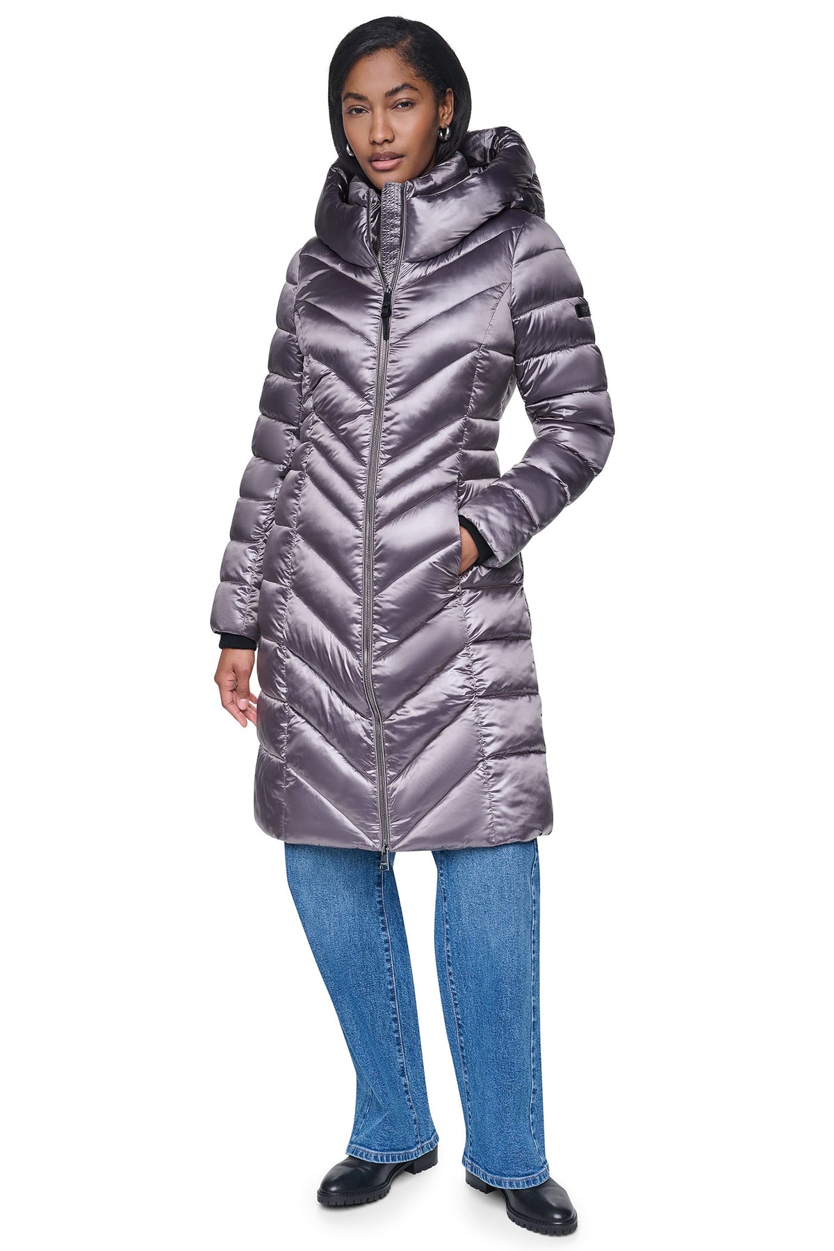 PEARLIZED CHEVRON PUFFER