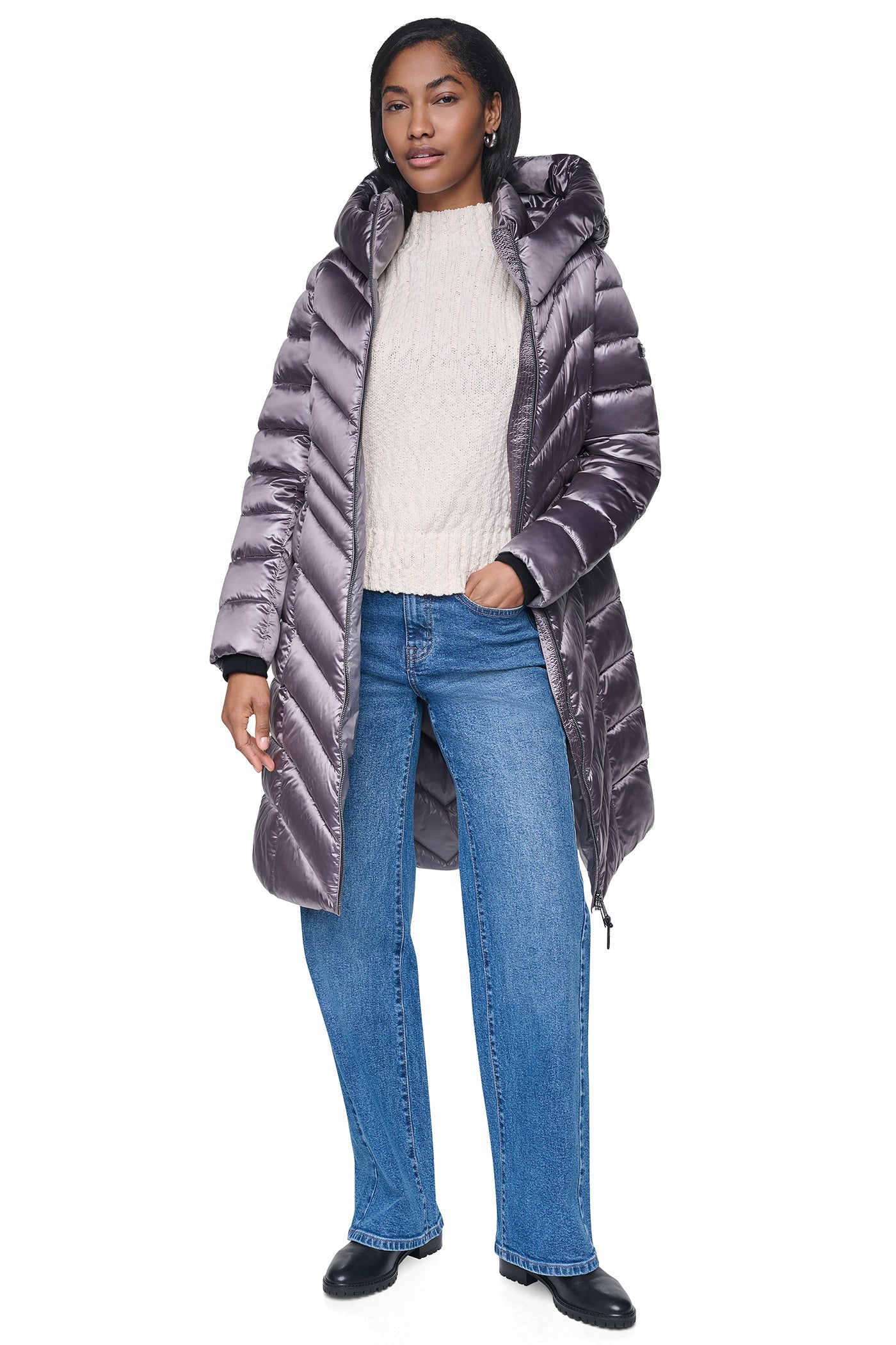 PEARLIZED CHEVRON PUFFER