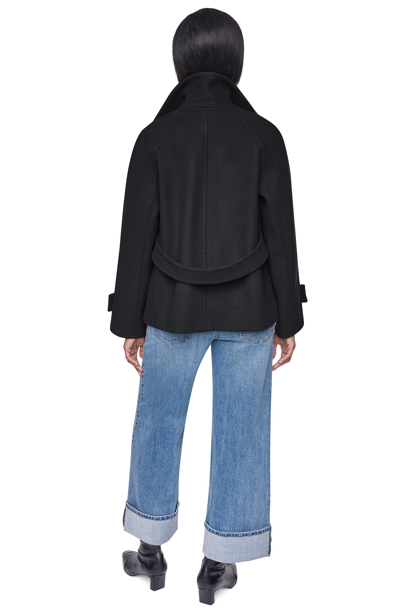 FAUX WOOL PEACOAT