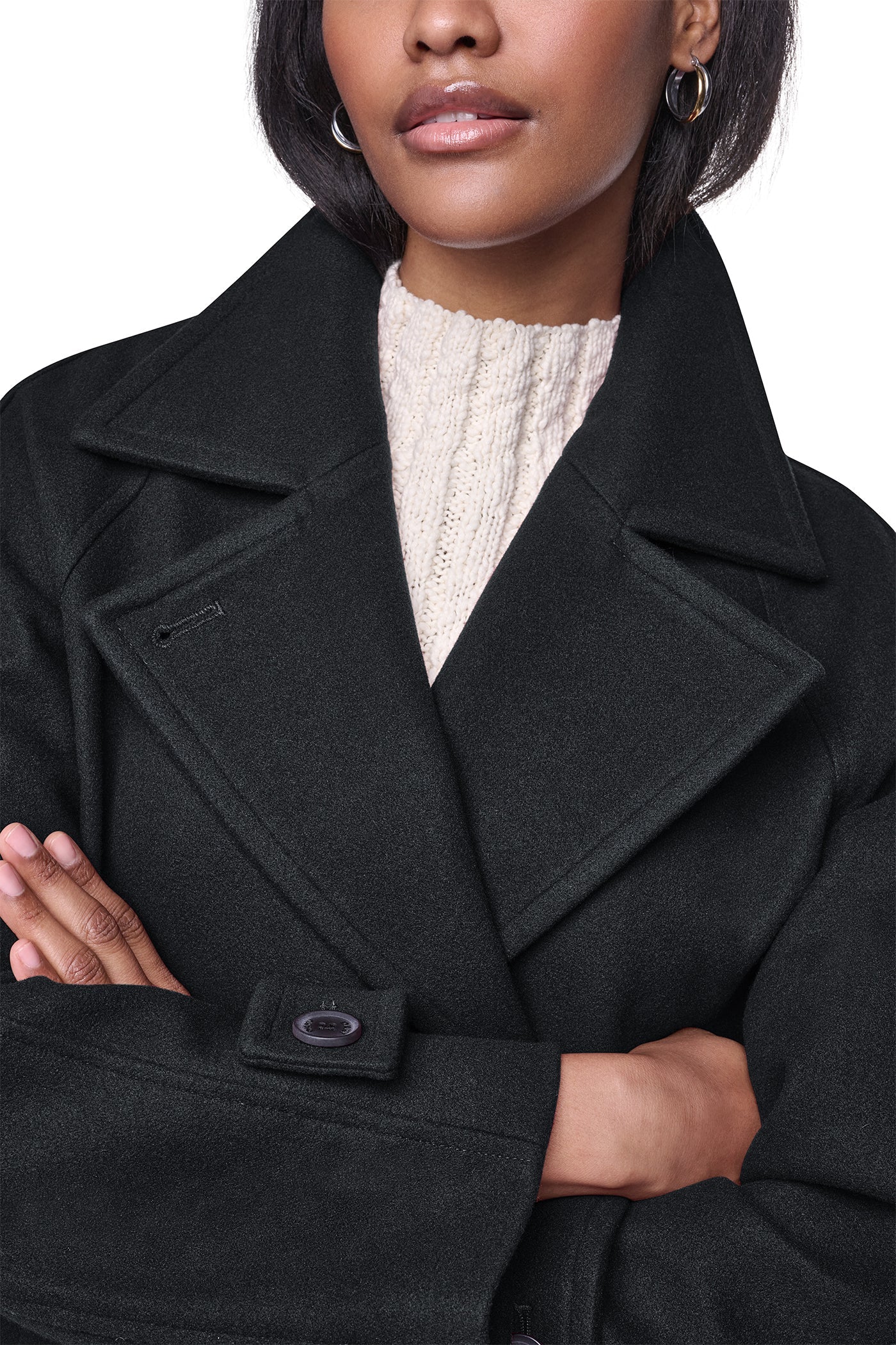 FAUX WOOL PEACOAT