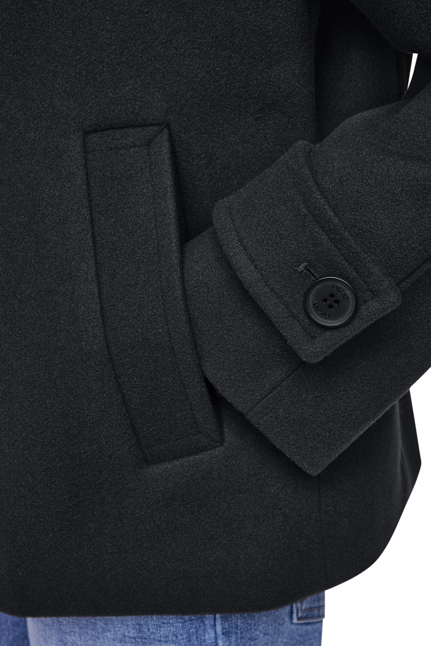 FAUX WOOL PEACOAT